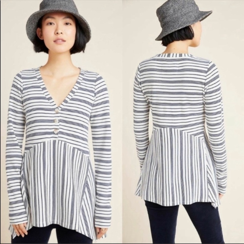 Anthropologie Thermal Henley Top